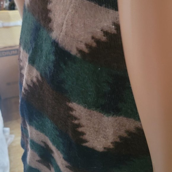 Atlast& Co. Winter mini skirt USED, beautiful colors, front opening, warm - Picture 3 of 4